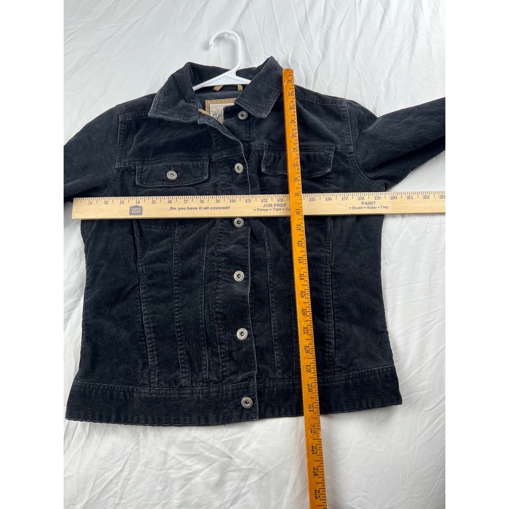 VTG Columbia Blues Womens Black Corduroy Button Up Jacket Size small - Picture 4 of 7